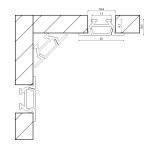 Профиль алюминиевый SWG RC-1030 SWG RC-1030