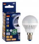 Лампа светодиодная REV 32339 6 LED G45 Е14 3W 250Лм, 4000K, холодный свет