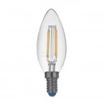 Лампа светодиодная REV 32360 0 LED PС37 E14 5W, 4000K, PREMIUM (FILAMENT), холодный свет, шт