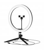 Светильник Gauss кольцевой 15W 800lm 3000-6500K 5V USB IP20 300*23мм черный дим пульт е LED (RL003)