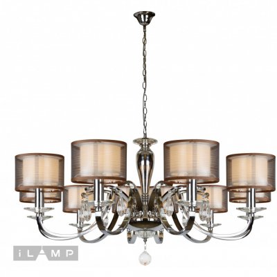 Подвесная люстра iLamp Mario RM16001/10 Хром Подвесная люстра iLamp Mario RM16001/10 Хром