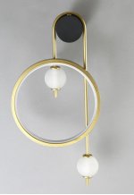 Светильник бра Crystal Lux RODRIGO AP20W LED BLACK/GOLD (3610/401)