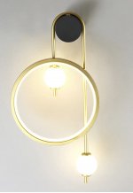 Светильник бра Crystal Lux RODRIGO AP20W LED BLACK/GOLD (3610/401)
