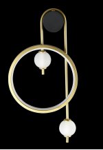 Светильник бра Crystal Lux RODRIGO AP20W LED BLACK/GOLD (3610/401)