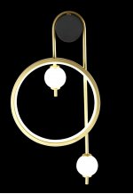 Светильник бра Crystal Lux RODRIGO AP20W LED BLACK/GOLD (3610/401)