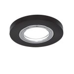 Светильник Gauss Mirror RR001 Круг. Кристал черный/Хром, Gu5.3 (RR001)