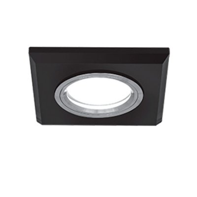 Светильник Gauss Mirror RR010 Квадрат. Кристал черный/Хром, Gu5.3 Светильник Gauss Mirror RR010 Квадрат. Кристал черный/Хром, Gu5.3