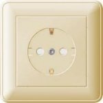 Розетка Wessen 59 с/у С ЗК (250В, 16А, с ЗП) слоновая кость (RS16-152-28)