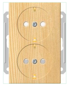 Розетка Wessen 59 с/у двухместная (250В, 16А, с ЗП) сосна (RS16-254-78) Розетка Wessen 59 с/у двухместная (250В, 16А, с ЗП) сосна (RS16-254-78)