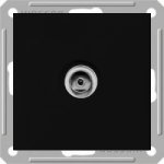 Розетка ТВ Wessen 59 с/у без рамки (оконечная) черный бархат (RTS-151-6-86)