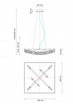 Светильник Lucia Tucci RUMBA 1071.4 chrome