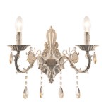 Бра Rafaelo-WL60E14*2GD металл,стекло, хрусталь E14*60W*2