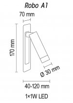 Настенный светильник Robo A1 12