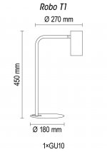 Настольный светильник Robo T1 12