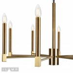 Подвесная люстра iLamp MiMi S1002/8 Золотая