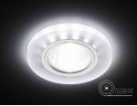 Светильник точечный Ambrella S214 WH/CH/WH матовый/хром/MR16+3W(LED WHITE) COMPO SPOT