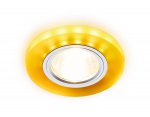 Светильник точечный Ambrella S214 WH/CH/YL матовый/хром/MR16+3W(LED YELLOW) COMPO SPOT