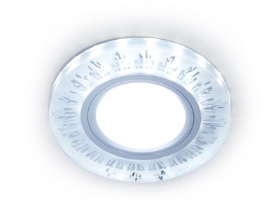 Светильник точечный Ambrella S216 CL/FR прозрачный/матовый GU5.3+3W(LED COLD) D90*25 COMPO SPOT