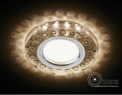 Светильник точечный Ambrella S218 WH/CH/WA матовый/хром/MR16+3W(LED WARM) COMPO SPOT