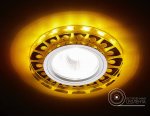 Светильник точечный Ambrella S219 WH/CH/YL матовый/хром/MR16+3W(LED YELLOW) COMPO SPOT