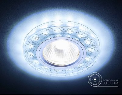 Светильник точечный Ambrella S226 W/CH/C белый/серебро/MR16+3W(LED COLD) COMPO SPOT