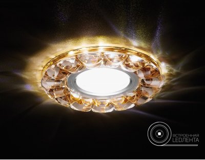 

Светильник Ambrella S230 BR хром/коричневый хрусталь/MR16+3W(LED WHITE)
