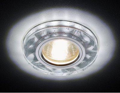 Светильник точечный Ambrella S232 W/CH белый/серебро/MR16+3W(LED WHITE) COMPO SPOT