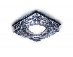Светильник точечный Ambrella S251 BK хром/тонированный хрусталь/MR16+3W(LED WHITE) COMPO SPOT