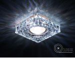 Светильник точечный Ambrella S251 CH хром/прозрачный хрусталь/MR16+3W(LED WHITE) COMPO SPOT
