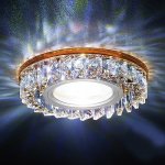 Светильник точечный Ambrella S255 CH/YL хром/прозрачный хрусталь/MR16+3W(LED YELLOW) COMPO SPOT