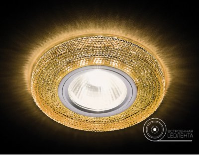 Светильник точечный Ambrella S290 BK хром/агат/MR16+3W(LED WHITE) COMPO SPOT