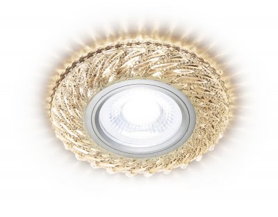 Светильник точечный Ambrella S295 CH/WR хром/прозрачный хрусталь/MR16+3W(LED WARM 3000K) COMPO SPOT