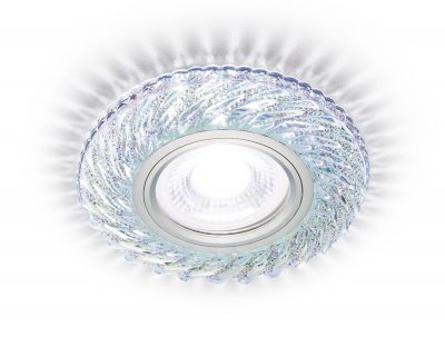 Светильник точечный Ambrella S295 PR хром/перламутровый хрусталь/MR16+3W(LED COLD) COMPO SPOT