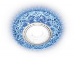 Светильник точечный Ambrella S299 BL хром/голубой хрусталь/MR16+3W(LED COLD) COMPO SPOT