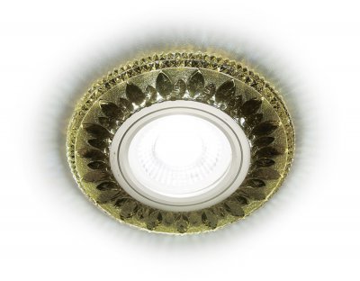 Светильник точечный Ambrella S305 BR хром/коричневый хрусталь/MR16+3W(LED COLD) COMPO SPOT