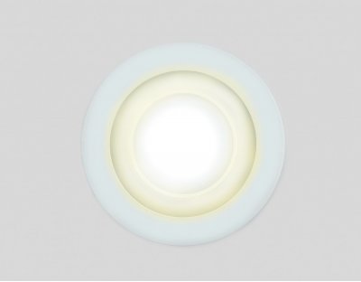 Светильник Ambrella S340/8+4 белый/теплый (3 режима) круглый без стекла (D155/A125)