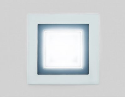 Светильник Ambrella S350/4+3 белый/теплый (3 режима) квадратный без стекла (D110/A85)