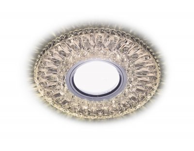 Светильник точечный Ambrella S380 CL/WW хром/прозрачный MR16+3W(LED WARM) COMPO SPOT