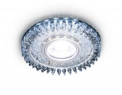 Светильник точечный Ambrella S389 CH хром/прозрачный хрусталь/MR16+3W(LED COLD) COMPO SPOT Светильник точечный Ambrella S389 CH хром/прозрачный хрусталь/MR16+3W(LED COLD) COMPO SPOT