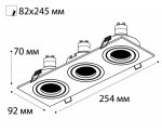 SAG303-4.316 black/black светильник встраиваемый Italline