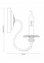 Светильник настенный бра Lucia Tucci Salerno w138.1