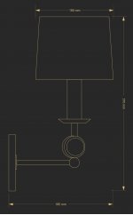 Бра Kutek SARA SAR-K-1(P/A)