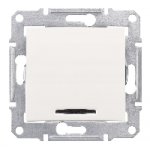 SE Sedna Беж Переключатель 1-клавишный с индикацией 10А (сх.6) (SDN0401147)