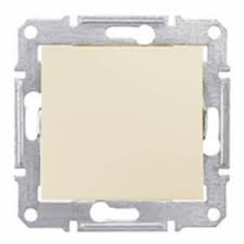 SE Sedna Беж Переключатель 1-клавишный 10А, IP44 (сх.6) (SDN0400547)