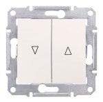 SE Sedna Беж Выключатель жалюзийный с механической блокировкой 10А (сх.4) (SDN1300347)