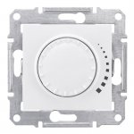 SE Sedna Бел Светорегулятор поворотно-нажимной 25-325Вт, для л/н и г/л с электр. трансформатором (SDN2200721)