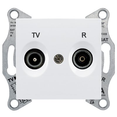 SE Sedna Бел Розетка TV/R проходная 4dB (SDN3301821)