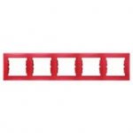 SE Sedna Красный Рамка 5-я горизонтальная (SDN5800941)