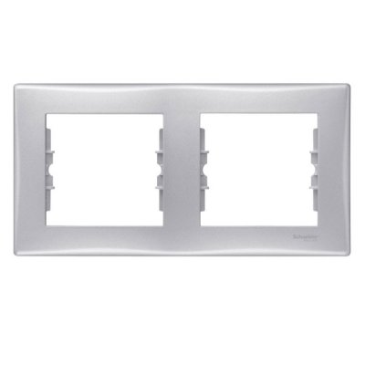 SE Sedna Алюминий Рамка 2-я горизонтальная IP44 (SDN5810360)