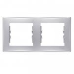 SE Sedna Алюминий Рамка 2-я горизонтальная IP44 (SDN5810360)